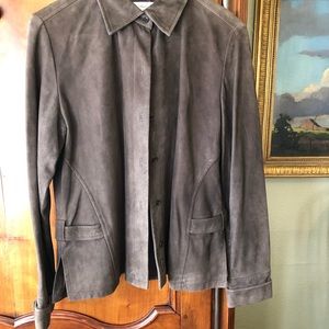 Brown Goatskin suede jacket M
